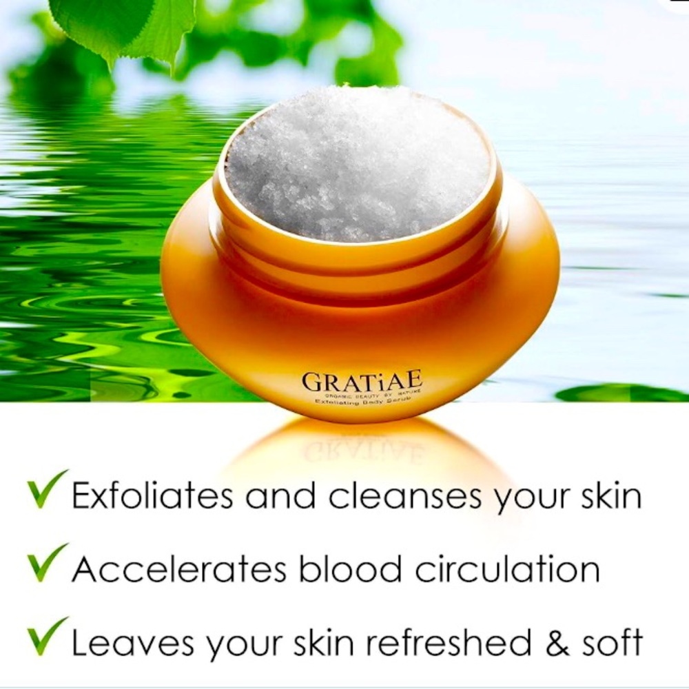 GRATiAE Organic Exfoliating Body Scrub Passion Fruit & Lime 10.5 Oz.